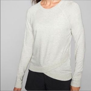 Athleta Criss Cross Soft Crew Pullover Sweatshirt